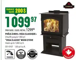 BMR POÊLE À BOIS  VEGA CLASSIQUE  offer