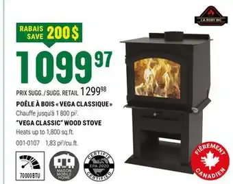 BMR POÊLE À BOIS  VEGA CLASSIQUE  offer