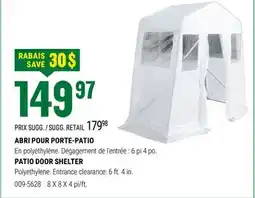 BMR ABRI POUR PORTE-PATIO offer