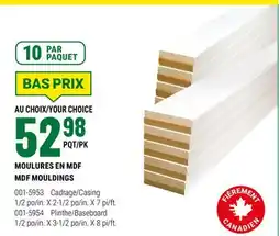 BMR MOULURES EN MDF offer