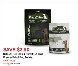 Petvalu Select PureBites & PureBites Plus Freeze-Dried Dog Treats offer
