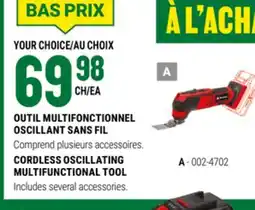 BMR OUTIL MULTIFONCTIONNEL OSCILLANT SANS FIL offer
