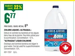 BMR CHLORE LIQUIDE  ULTRAQUA  offer