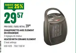 BMR CHAUFFERETTE AVEC ÉLÉMENT EN CÉRAMIQUE offer