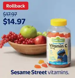 Walmart Sesame Street vitamins offer