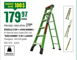 BMR KING KOMBO 3-IN-1 LADDER offer