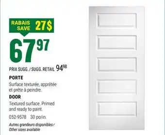BMR PORTE offer