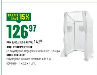 BMR ABRI POUR PORTIQUE offer