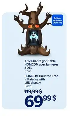 Walmart HOMCOM Haunted Tree LED display offer