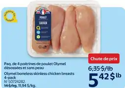 Walmart Olymel boneless skinless chicken breasts offer