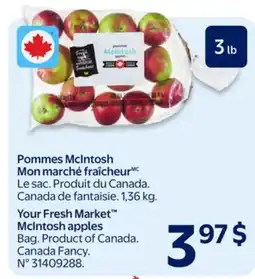 Walmart Your Fresh Market Mclntosh apples offer