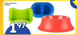 Rossy Asst. pet bowls offer