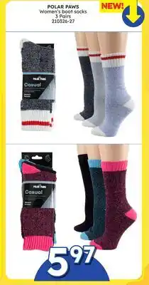 Rossy POLAR PAWS Women's boot socks offer