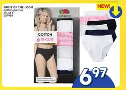 Rossy FRUIT OF THE LOOM Cotton panties offer