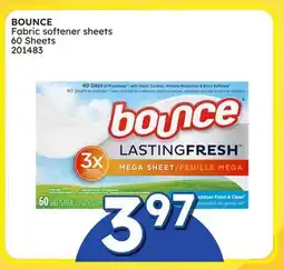 Rossy BOUNCE Fabric softener sheets offer