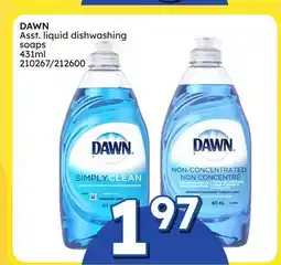 Rossy DAWN Asst. liquid dishwashing soaps 431ml offer
