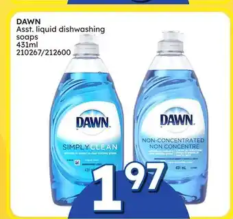 Rossy DAWN Asst. liquid dishwashing soaps 431ml offer