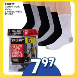 Rossy TRUFIT Cotton work socks offer
