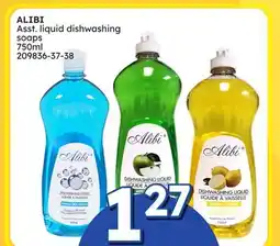 Rossy ALIBI Asst. liquid dishwashing soaps offer