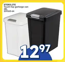 Rossy STERILITE Touch-top garbage can offer