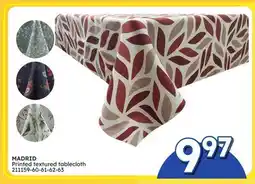 Rossy MADRID Printed textured tablecloth offer