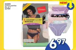 Rossy HANES Cotton panties offer