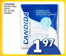 Rossy CANDIDA Dental floss sticks offer