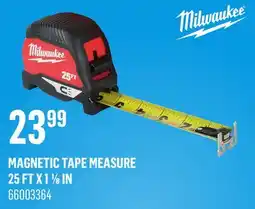 Canac Magnetic Tape Measure 25ft.x11/8in offer