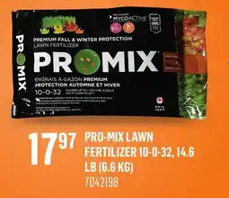 Canac Pro-Mix Lawn Fertilizer 10-0-32, 14.6 lb (6.6 kg) offer