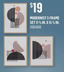 Canac MODERNIST 3-FRAME SET 113/4IN.X15 3/4IN offer
