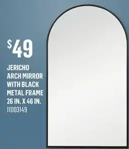 Canac Jericho Arch Mirror with Black Metal Frame 26in. x 46in offer