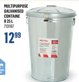 Canac Multipurpose Galvanised Container 25L offer