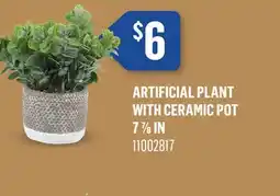 Canac Artificial Plant with Ceramic Pot offer