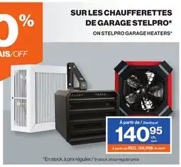 Patrick Morin STELPRO GARAGE HEATERS offer