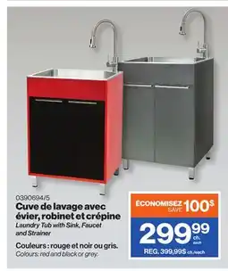 Patrick Morin Laundry Tub with Sink, Faucet and Strainer offer
