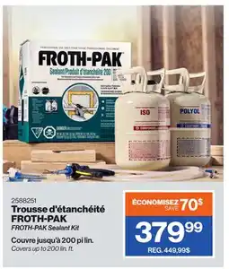 Patrick Morin FROTH-PAK Sealant Kit offer