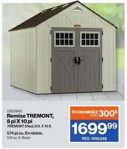 Patrick Morin TREMONT Shed, 8 ft. X 10 ft offer