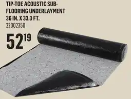 Canac Tip-Toe Acoustic Sub-Flooring Underlayment 36in.x33.3ft offer