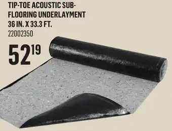 Canac Tip-Toe Acoustic Sub-Flooring Underlayment 36in.x33.3ft offer