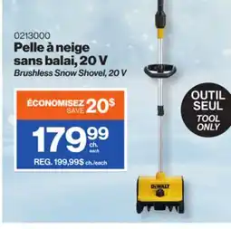 Patrick Morin DEWALT Brushless Snow Shovel, 20 V offer
