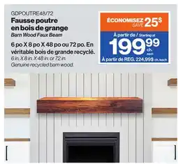 Patrick Morin Barn Wood Faux Beam offer