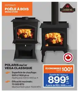 Patrick Morin J.A. ROBY INC. WOOD STOVE offer