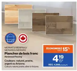 Patrick Morin Hardwood Flooring offer