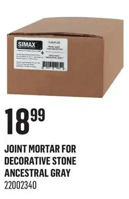 Canac Joint Mortar For Decorative Stone Ancestral Gray offer