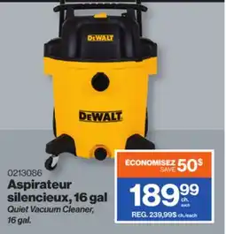 Patrick Morin DeWALT Quiet Vacuum Cleaner, 16 gal offer
