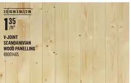 Canac V-Joint Scandanivian Wood Panelling offer