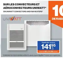 Patrick Morin UNIWATT CONVECTORS AND FAN HEATERS offer