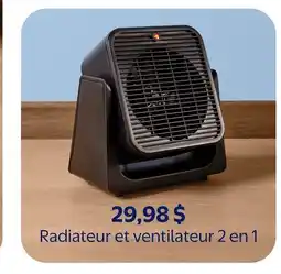 Walmart Radiateur et ventilateur 2 en 1 offer