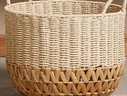 Walmart Panier tissé naturel Hometrends offer