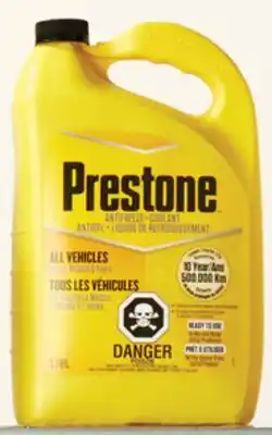 Walmart Antigel Liquide de efroidissemen concentre ou prémélangé Prestone offer